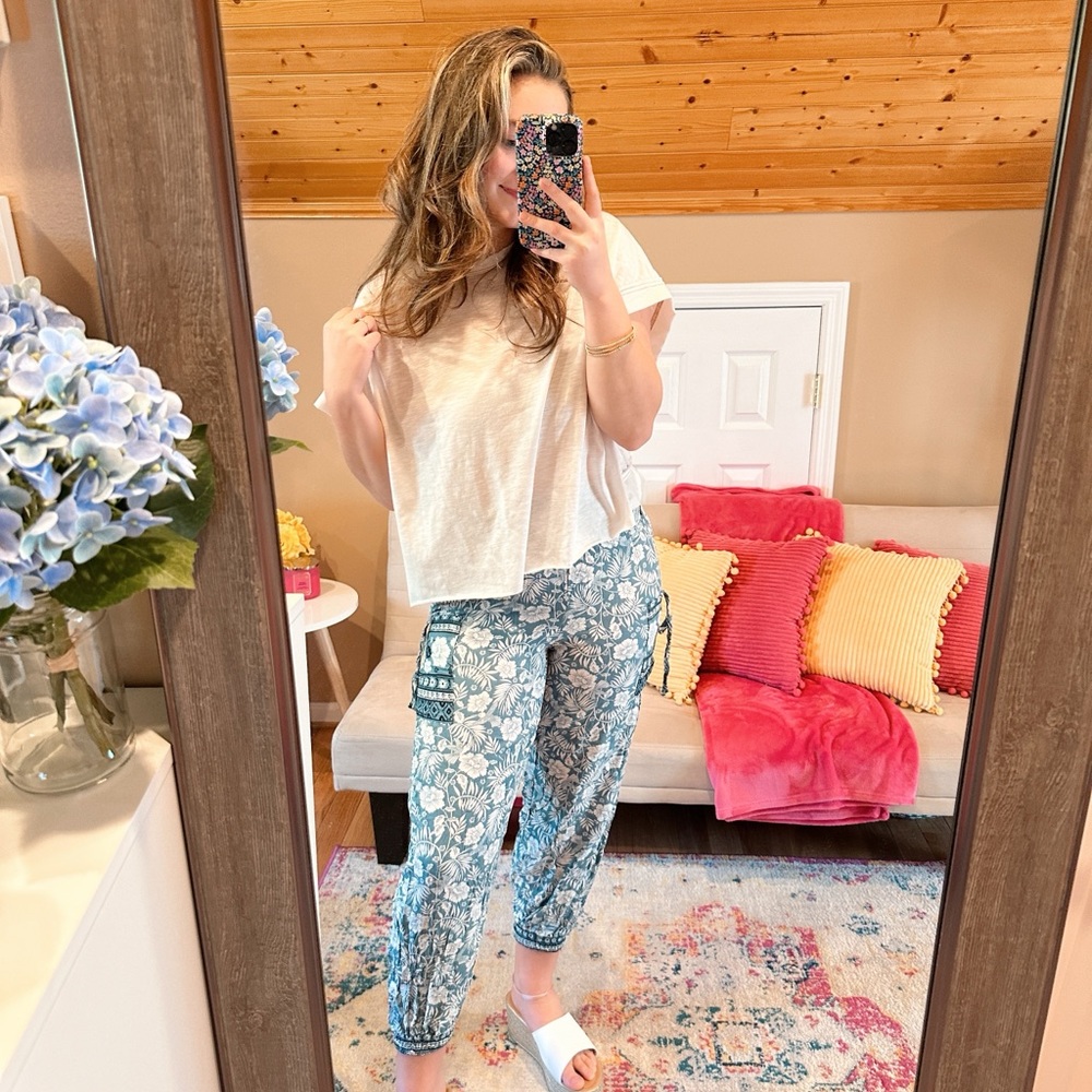 Boho Blue Pants